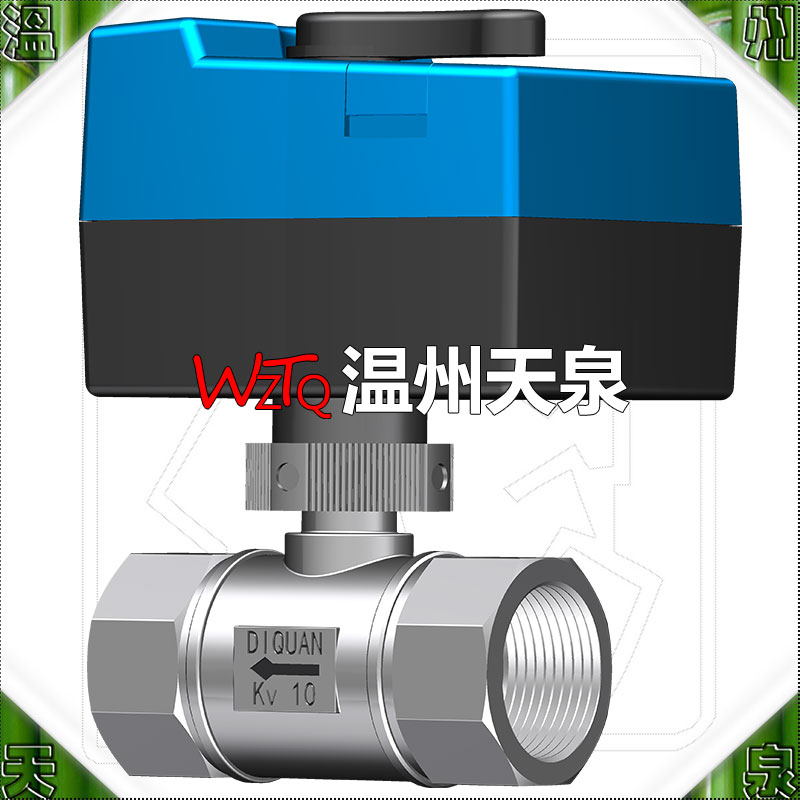 模拟式电动调节二通内螺纹不锈钢球比例积分DN(0-10v)B0