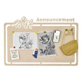 杏软木板照片墙毛毡墙幼儿园班级布置公告栏墙小学教室留言墙板挂