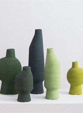 玄关陶瓷样板房隔板感家居几何现代艺术器陶瓷抽象瓶