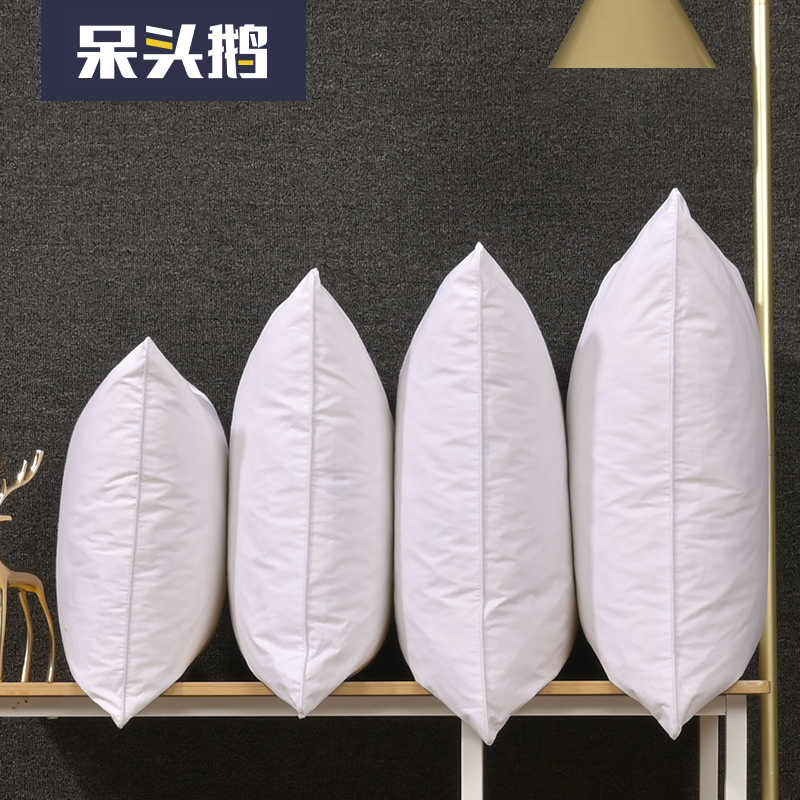 鹅毛羽绒靠垫芯羽毛沙发抱枕客厅靠背垫办公室腰靠大靠枕床头靠垫