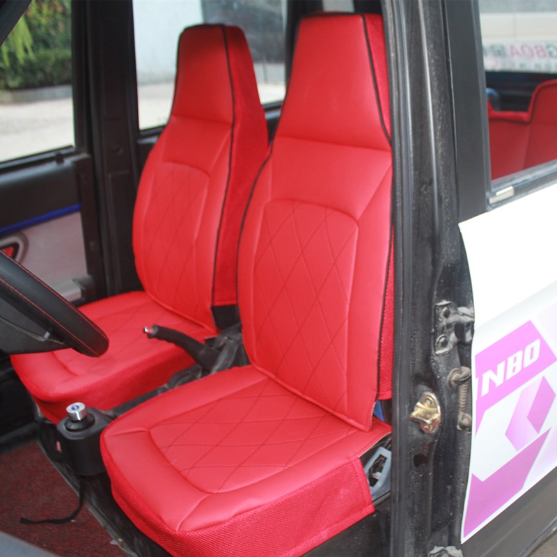 三轮四轮微型低速电动车老年代步车篷车观光车免洗四季坐垫皮革