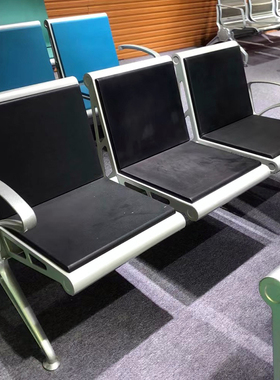 座垫排椅加厚银行等候椅候车椅u等候休息椅三人四人机场椅