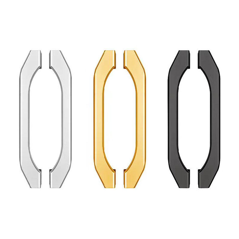 移门拉手氧化铝合金重型有框推拉门拉手木门大门把手金色黑色明装