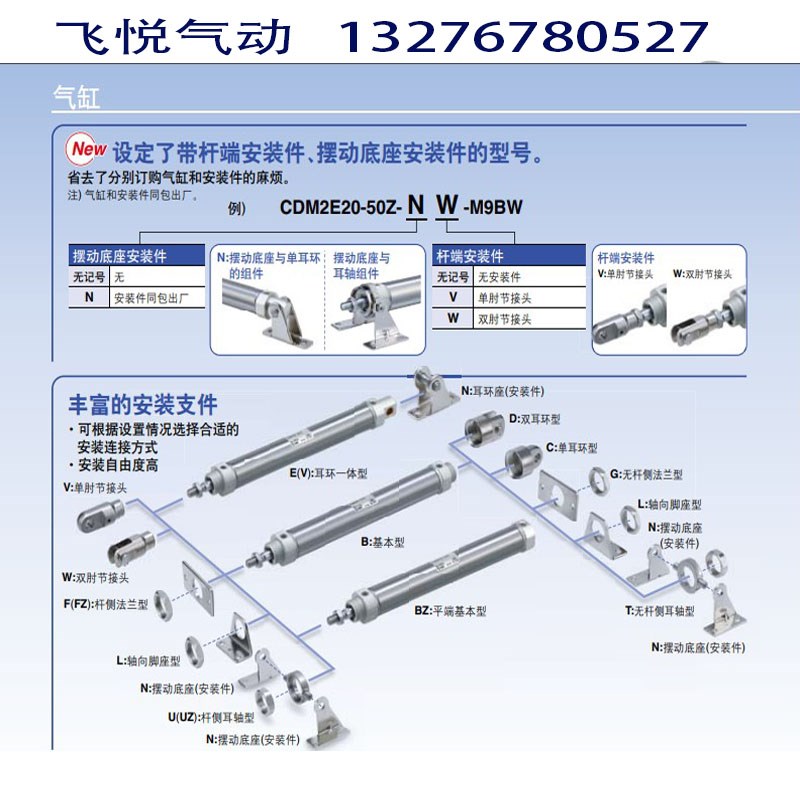 MC原装CM2B2/M2B2-1Z/1Z/5Z/Z/2Z不锈钢气缸