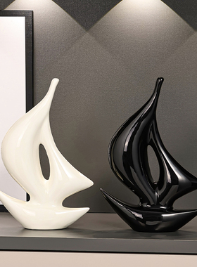 一帆风顺帆船家居物办公室客厅寓意的酒柜电视柜装饰礼品