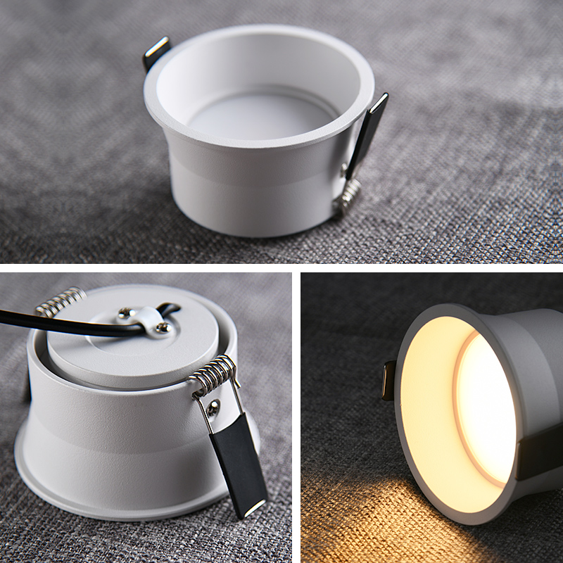 防眩筒灯led射灯嵌入式家用走廊玄关天花灯吊顶暗装超薄洞灯孔灯