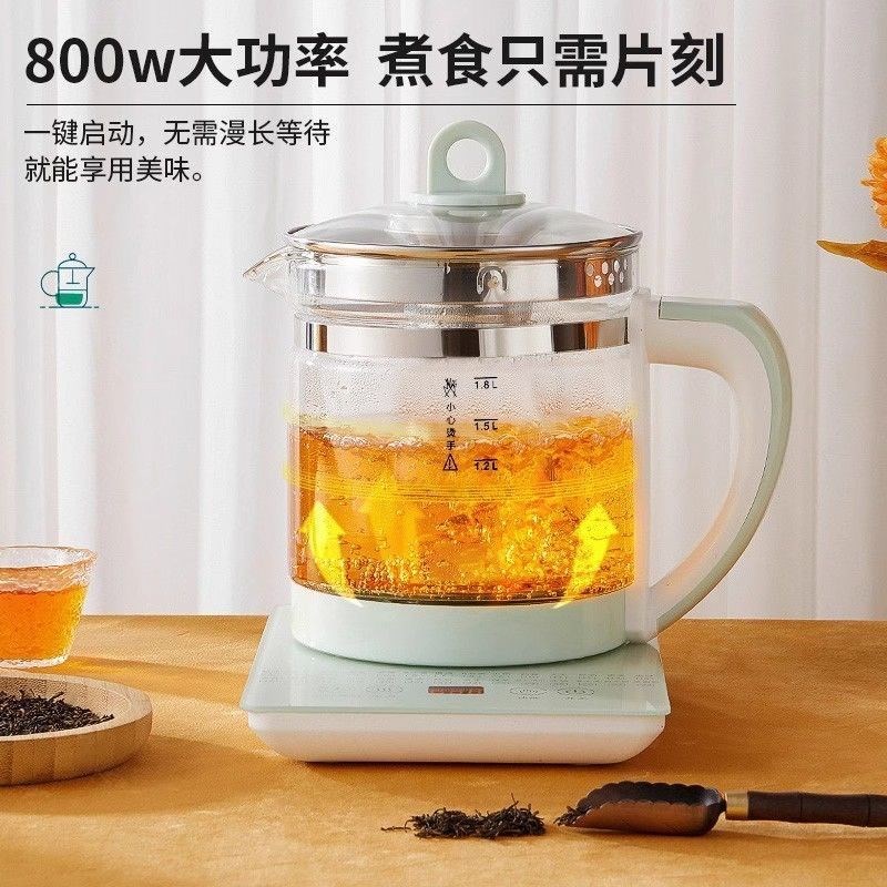 德国养生壶多功能办公室煎药壶全自动玻璃电热烧水壶蒸煮煮花茶器