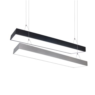 LED办公室吊灯现代写字楼长条形拼接铝材灯具 商业工程吊线灯