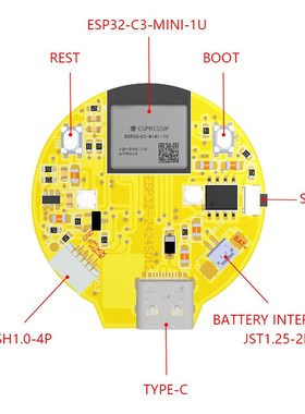 EC发板寸圆形L液晶显示屏触摸模块duino