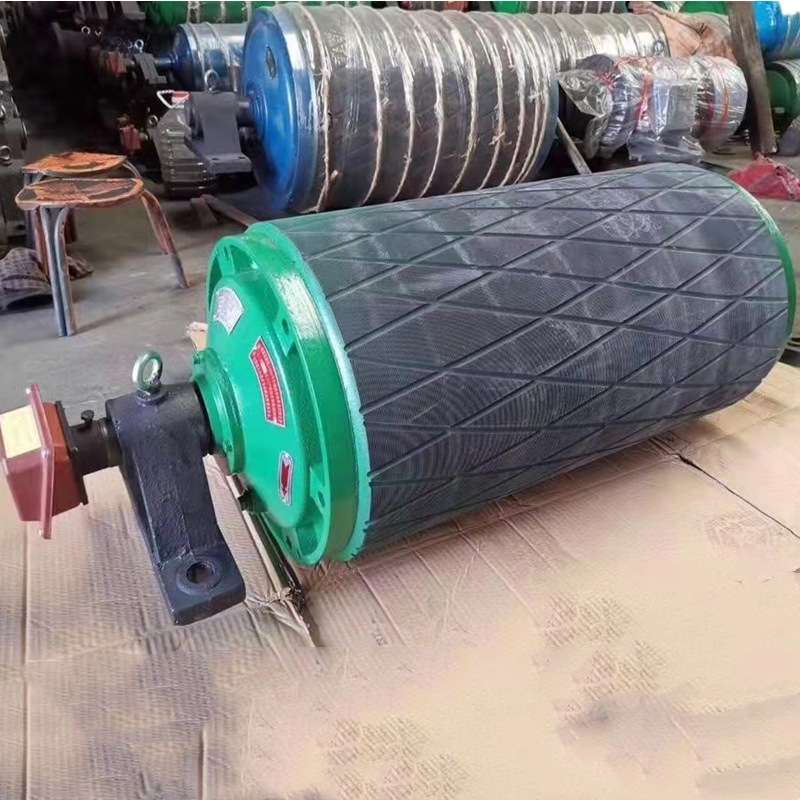 WDII型外置式电动滚筒 TDY75油冷式电动滚筒带逆止器 4KW包胶滚筒