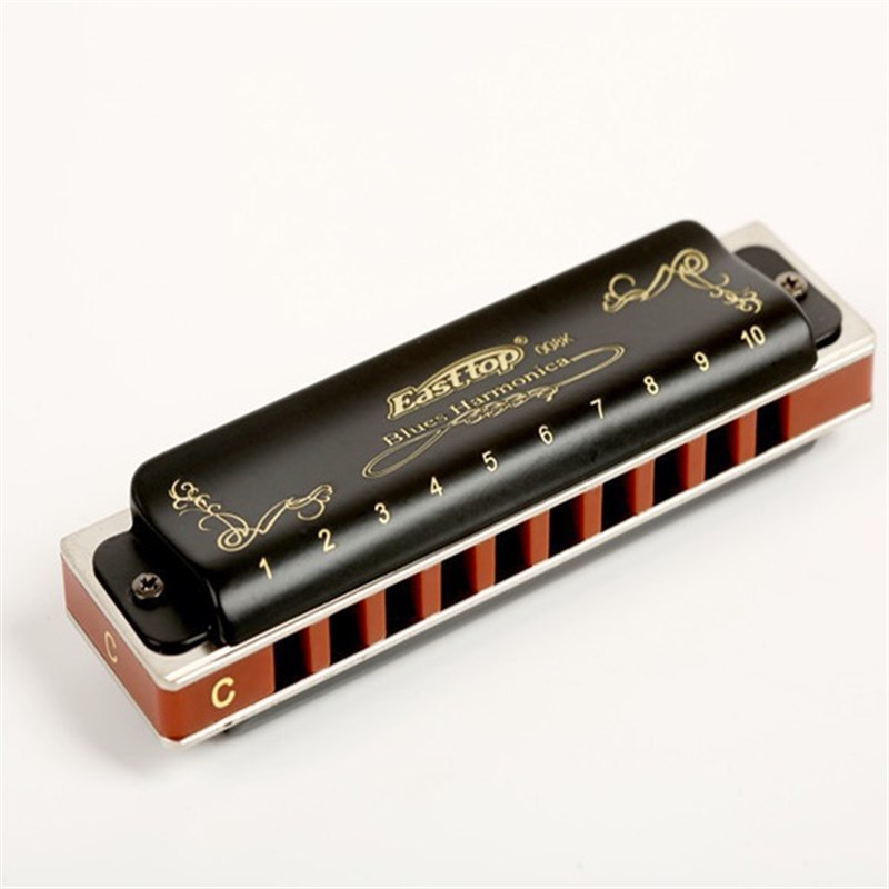 东方鼎 Harmonica 蓝调布鲁斯十孔口琴10孔初学T008K