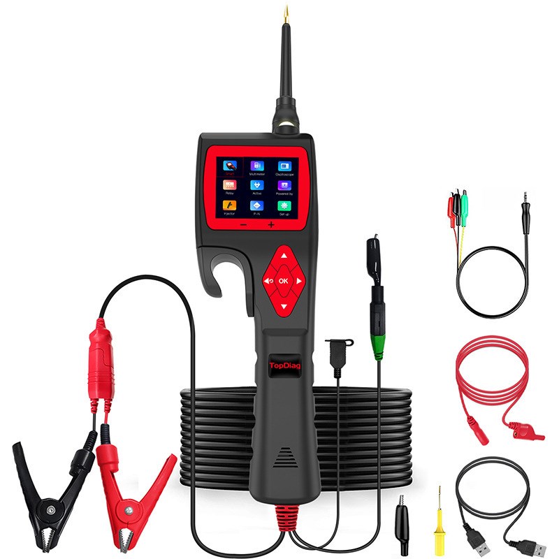 捷代探针电路分析仪9V-30V快速测试电压电阻喷油器汽车故障诊断仪