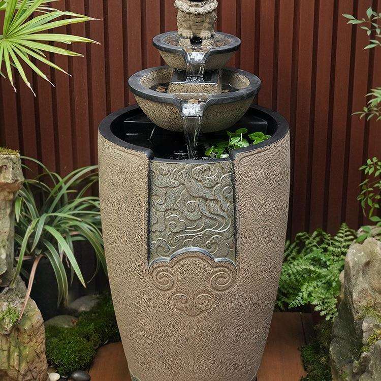 价庭院室内水系景观流水摆件循环水办公室水景缸造景茶室氛围