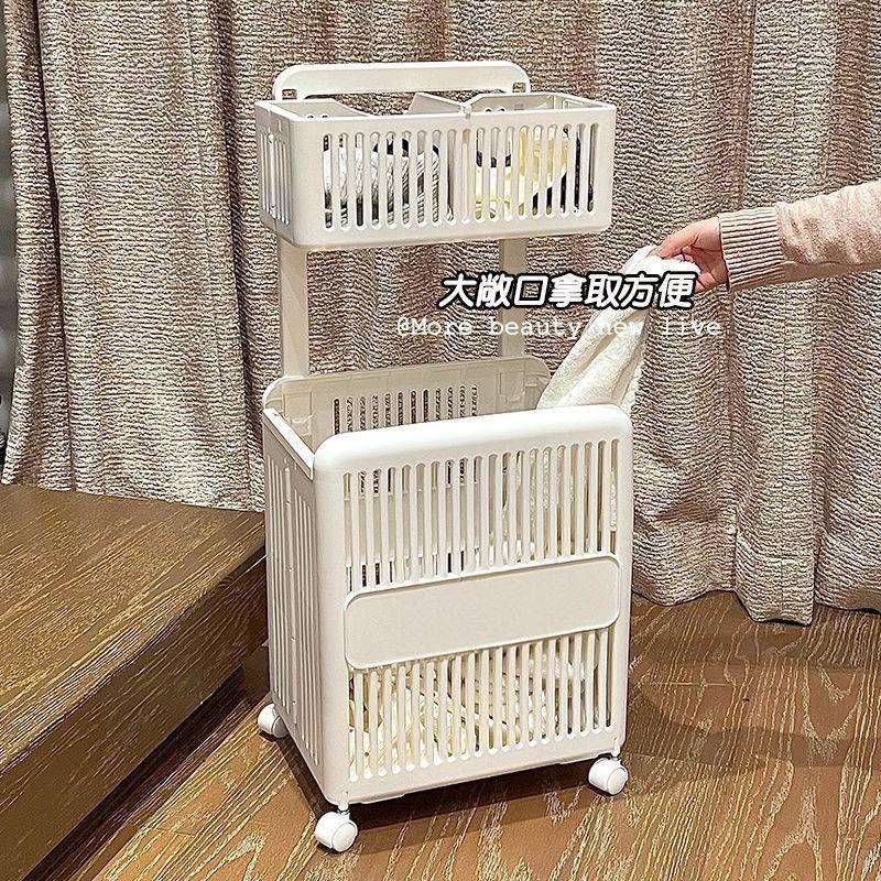 双层脏衣篮收纳筐脏衣篓家用洗衣篮子可折叠高颜值儿童玩具收纳筐