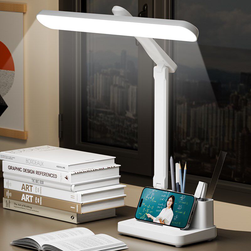 充电台灯大容量超长续航学生宿舍笔筒儿童阅读写字书桌学习灯