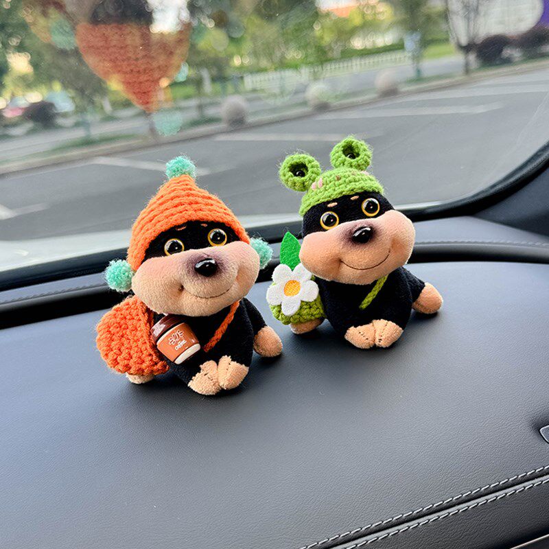 蜜蜂狗车品新款汽车装饰用品车载中控台仪表台爱女