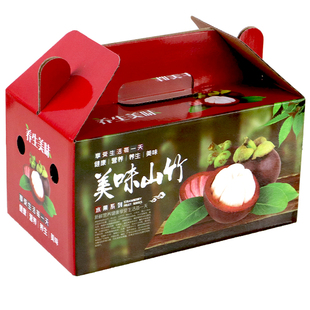 斤山竹包装箱纸箱子泰山竺榴莲箱水果礼盒档通用