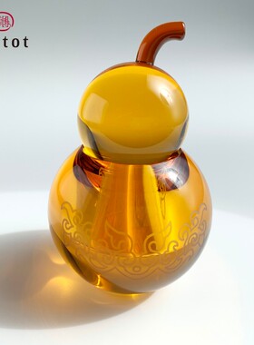 琉园创意水晶琉璃入户葫芦 连福带禄 业家居招财纳福