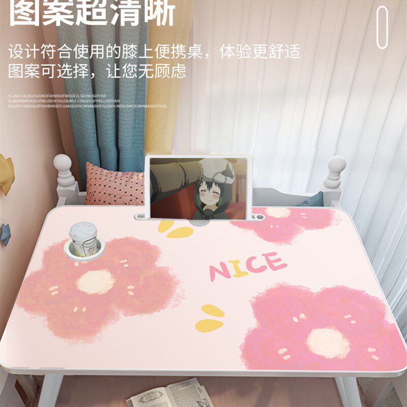 床上小桌儿童用的学习书桌学生放宿舍上铺笔记本电脑桌桌板懒床桌
