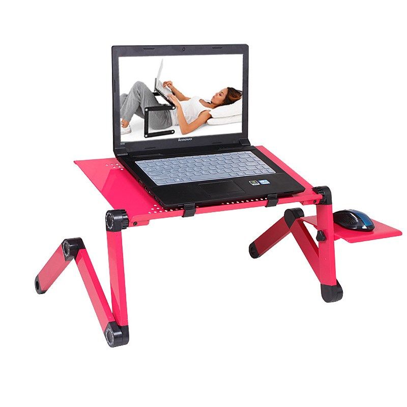 铝合金笔记本电脑桌折叠桌懒人办公床上书桌便携式电脑散热器支架