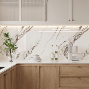 大理石纸防水防潮墙纸自粘入户玄关桌子柜子台面装饰背板翻新