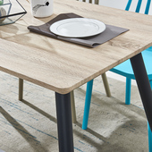 现代餐桌椅实木桌子小圆桌方桌休闲桌长方形桌子洽谈桌