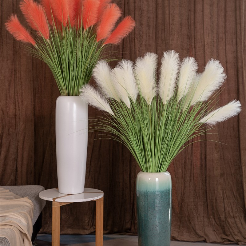 高支芦苇草仿真花摆件假花造景绿植景观落地装饰客厅电视柜摆设