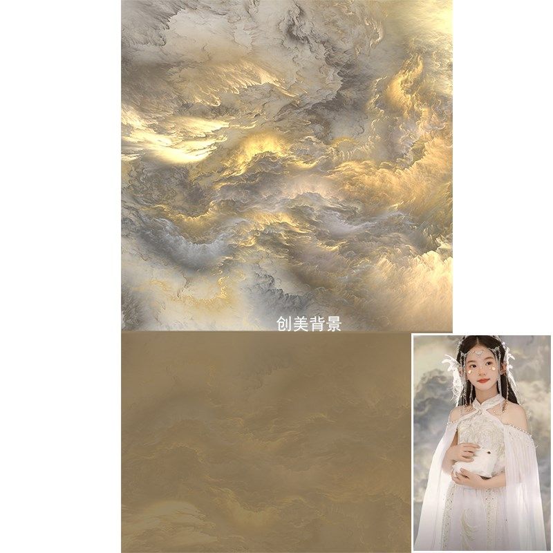 22年异域风情拍照写真背景布敦煌飞天古风儿童拍照写真背景纸