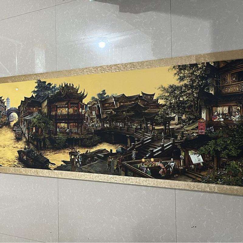仿古名人字画民国 张孝友 南乡旧梦挂画客厅酒店大堂装饰画大壁画