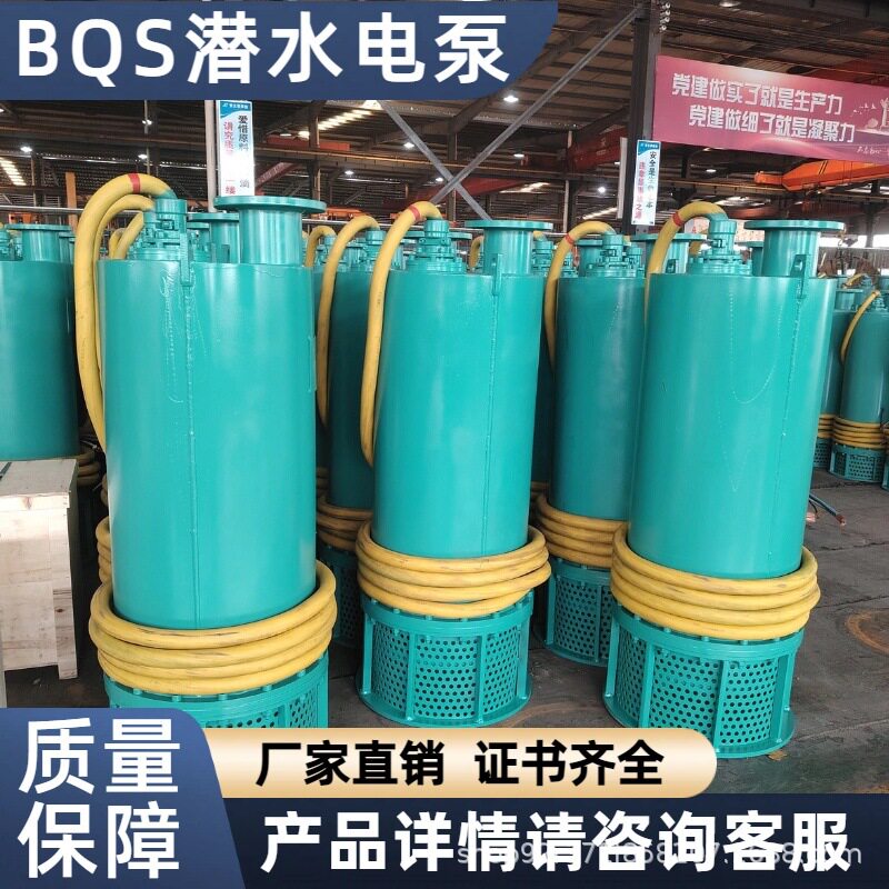 煤安证防爆潜水泵矿用隔爆型排污排沙潜水泵矿用潜水BQS40-50-15