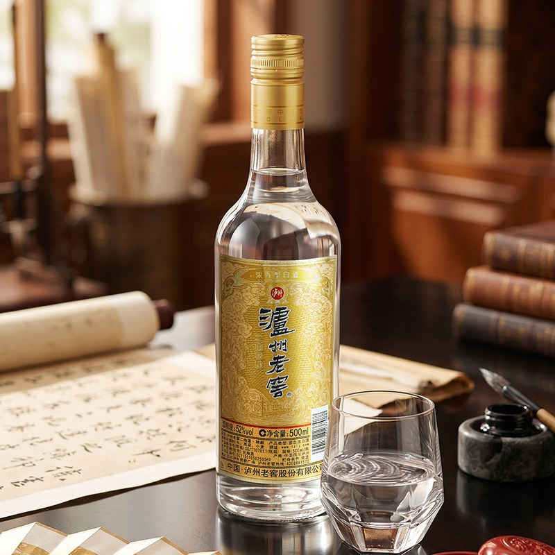 泸州老窖 二曲精酿浓香型52度500ml单瓶光瓶白酒口粮酒