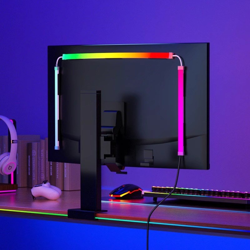 氛围灯rgb随屏灯带电竞房呼吸灯显示器电脑同步智能装饰屏幕背灯