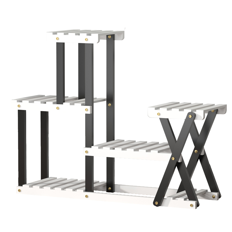 阳台实木落地式花架子室内客厅多层省空间兰花绿萝植物花盆多肉架