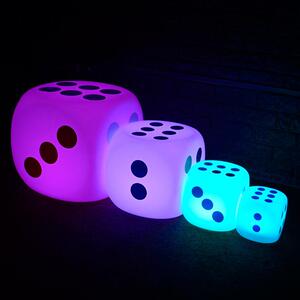 LED发光家具创意骰子凳时尚酒吧方形凳子室内商场造型创意装饰灯