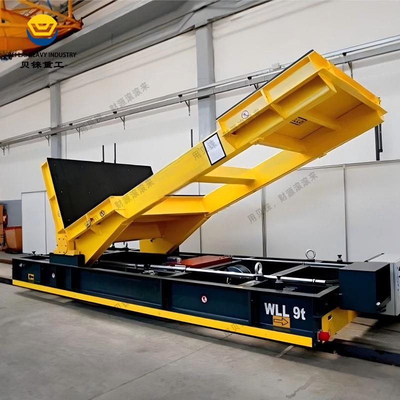 10吨核电行业用带翻转RGV转运车移动式翻转机AGV小车