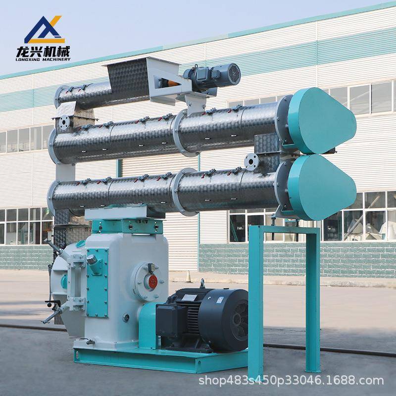 大中型饲料颗粒机高产量家禽饲料造粒机颗粒成型好养殖场适用