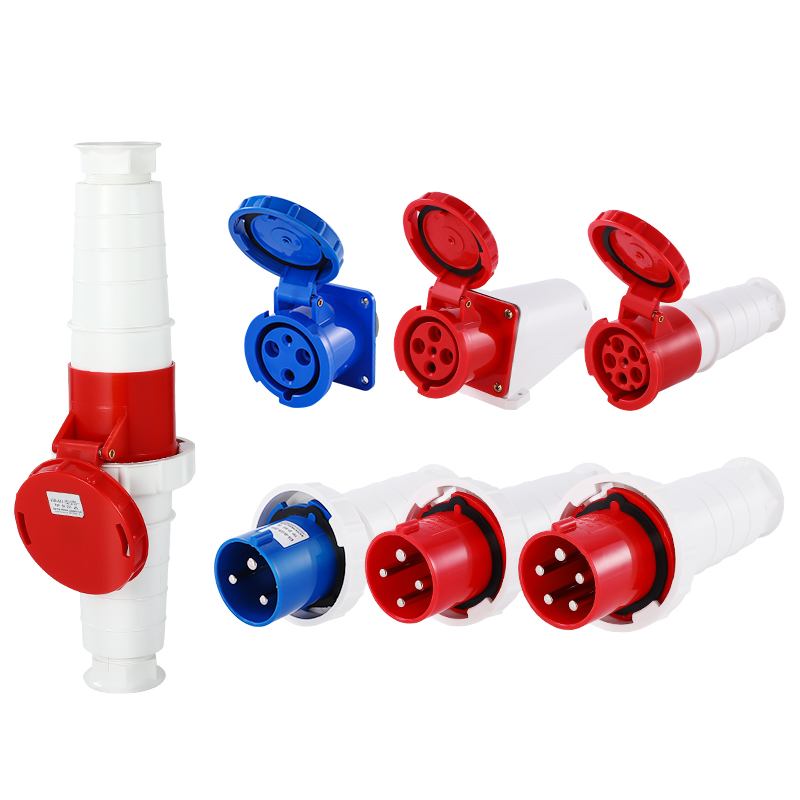 工业插座连接器防爆防水航空对接三相电芯芯5孔/1