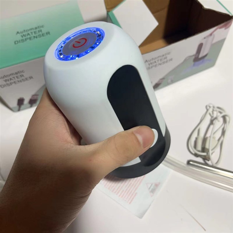 出欧美!充电式!纯净水取水器桶装水抽水器自动蓝光上水机!