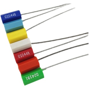 钢丝扎带物流封口抽紧式锁扣一次性铅封塑料水电表货柜集装箱封条