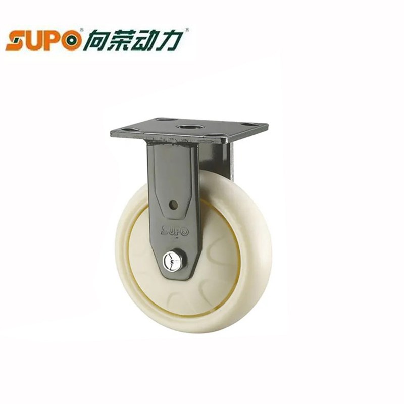 SUPO向荣脚轮万向尼龙带盖轮子轱辘平板手推车轮子防缠绕脚轮纺织