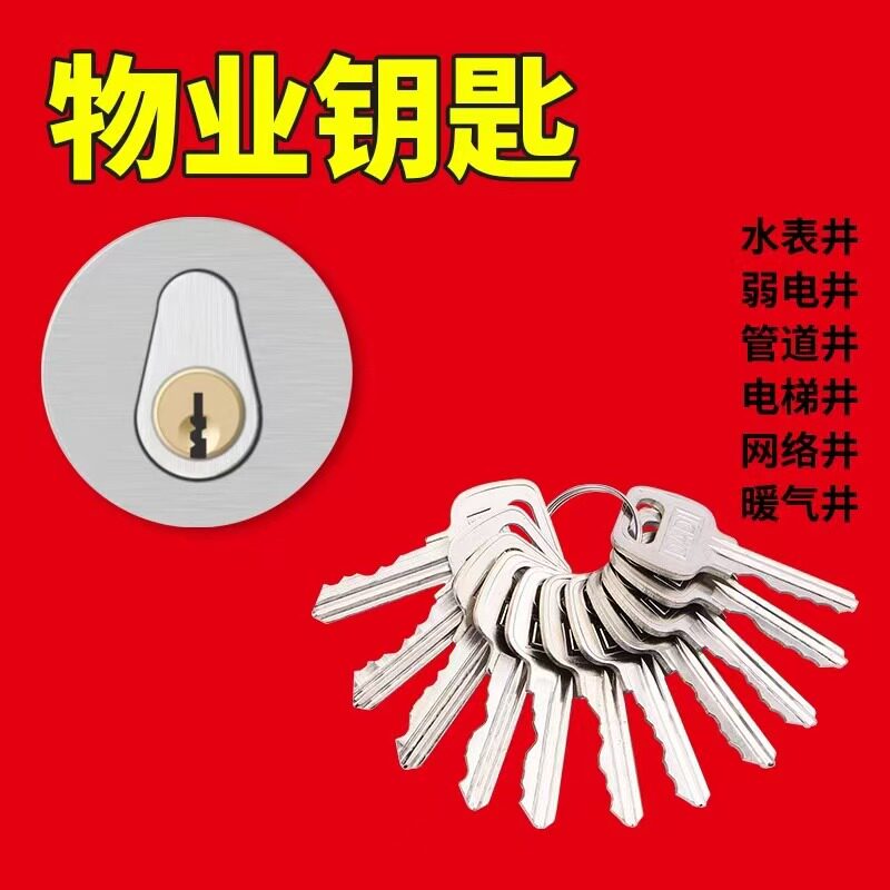 弱电间水电房万能通用物业钥匙