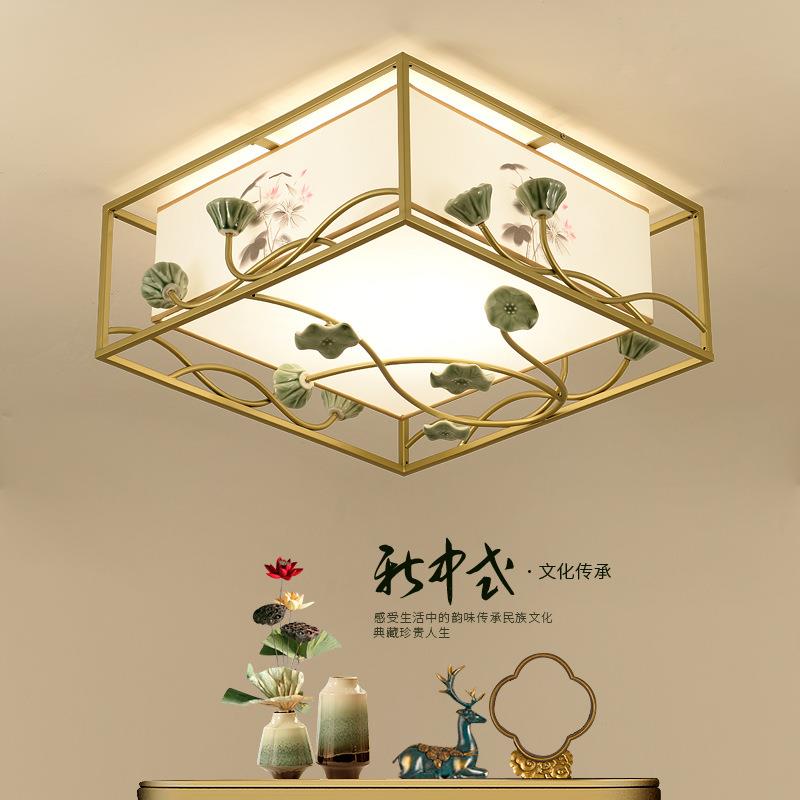 新中式吸顶灯家具中国风现代简仿古客厅卧室装修古典灯饰家居灯具