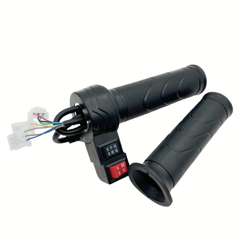 适用三轮电动车油门加速把手柄带A高中低档三速开关倒车按钮件转