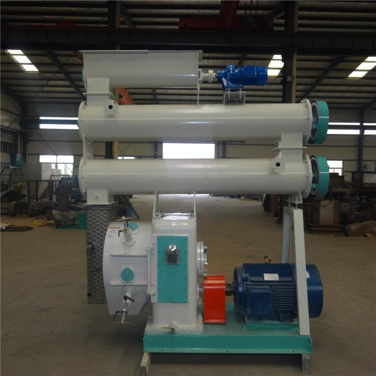 鹅饲料线鸽子饲料供应线草颗粒兔牛羊饲料机组饲包饲料制作机安装