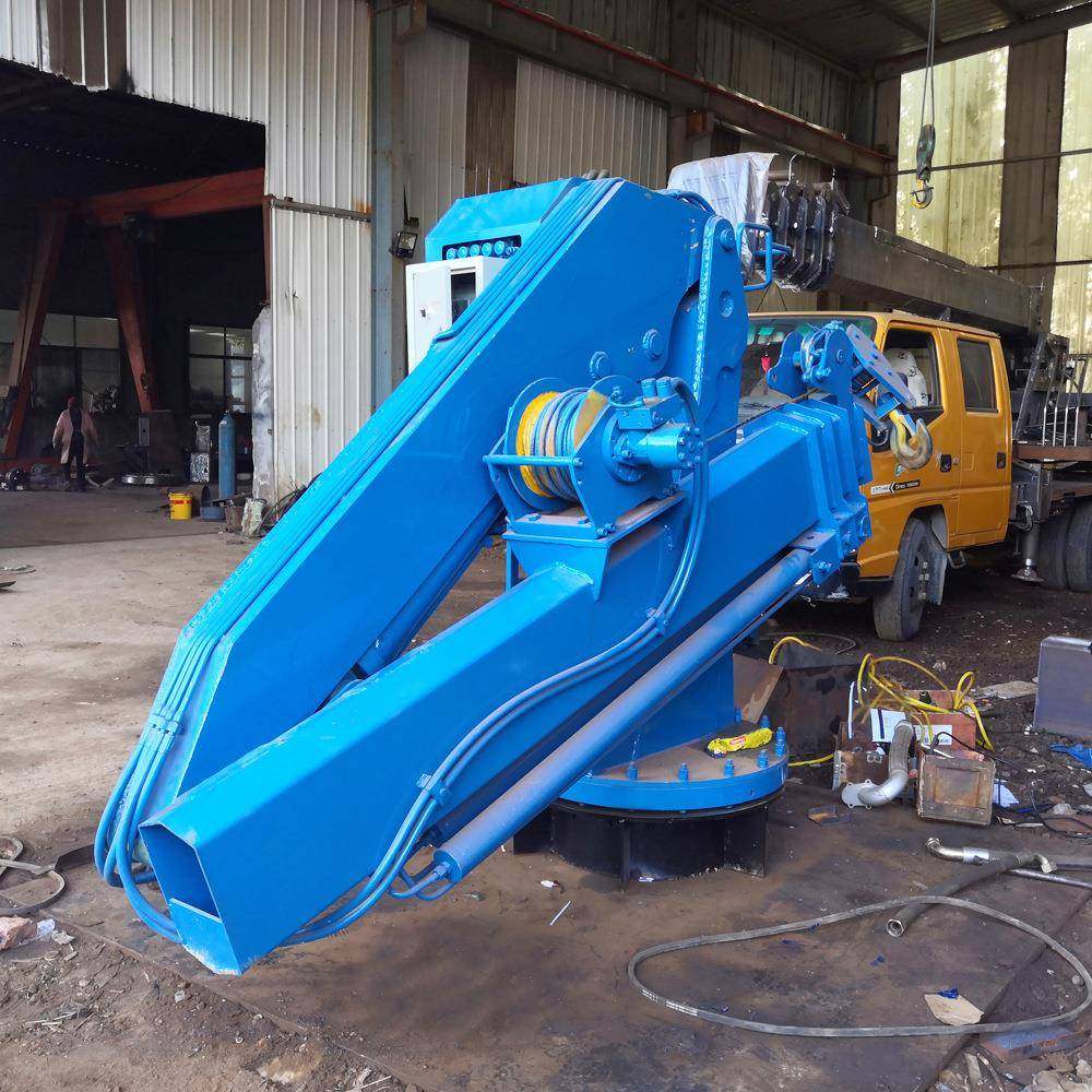 5吨折臂吊船舶甲板固定式吊机折叠式电动液压旋转起重机,搬运/仓储/物流设备,其他起重搬运设备,淘宝优惠券,粉丝福利购,淘宝优惠卷