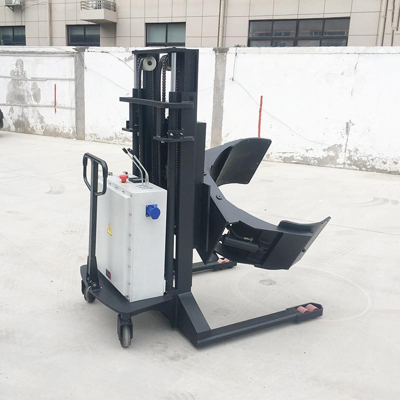 供应纸卷筒薄膜堆高车半电动左右可旋转360°堆垛抱夹液压叉车