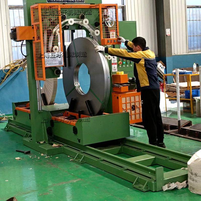 钢带缠绕包装机自动带卷缠绕机线材打包机厂家推荐包邮