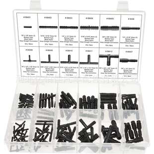 113PCS盒装汽车水管快速接头12种规格喷水管接头T通直通卡扣组合