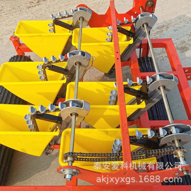 8行大蒜播种机四轮车带大蒜播种机新型种蒜机手推小型大蒜播种机