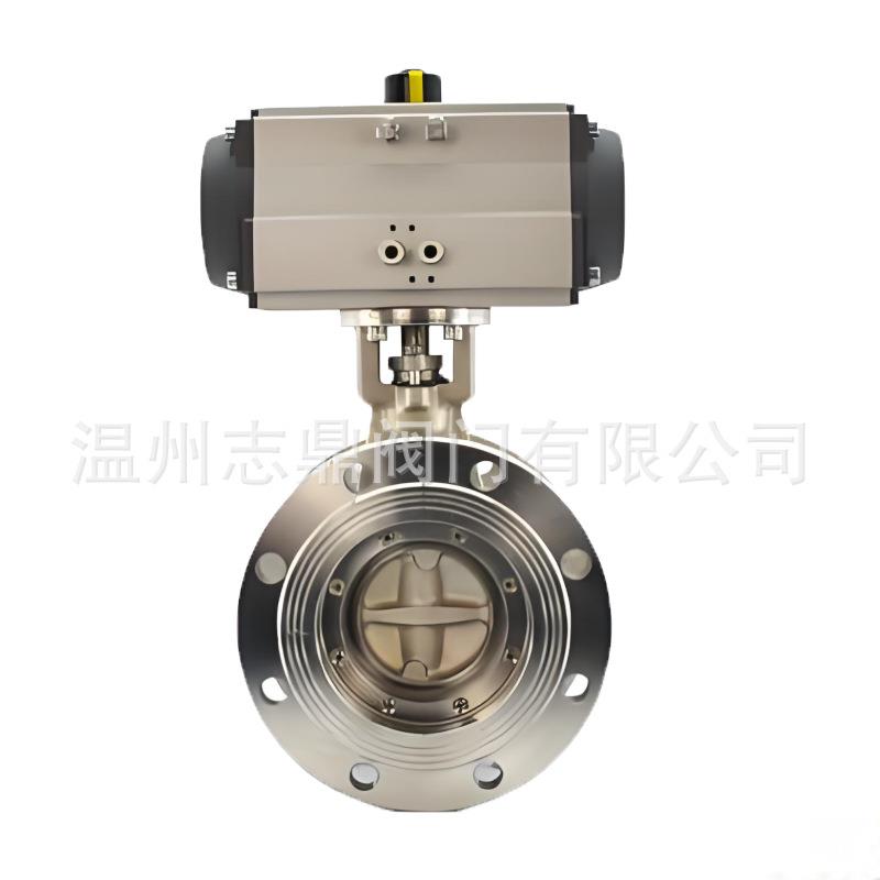 D643-16C三偏心法兰硬密封蝶阀铸钢涡轮传动双作用
